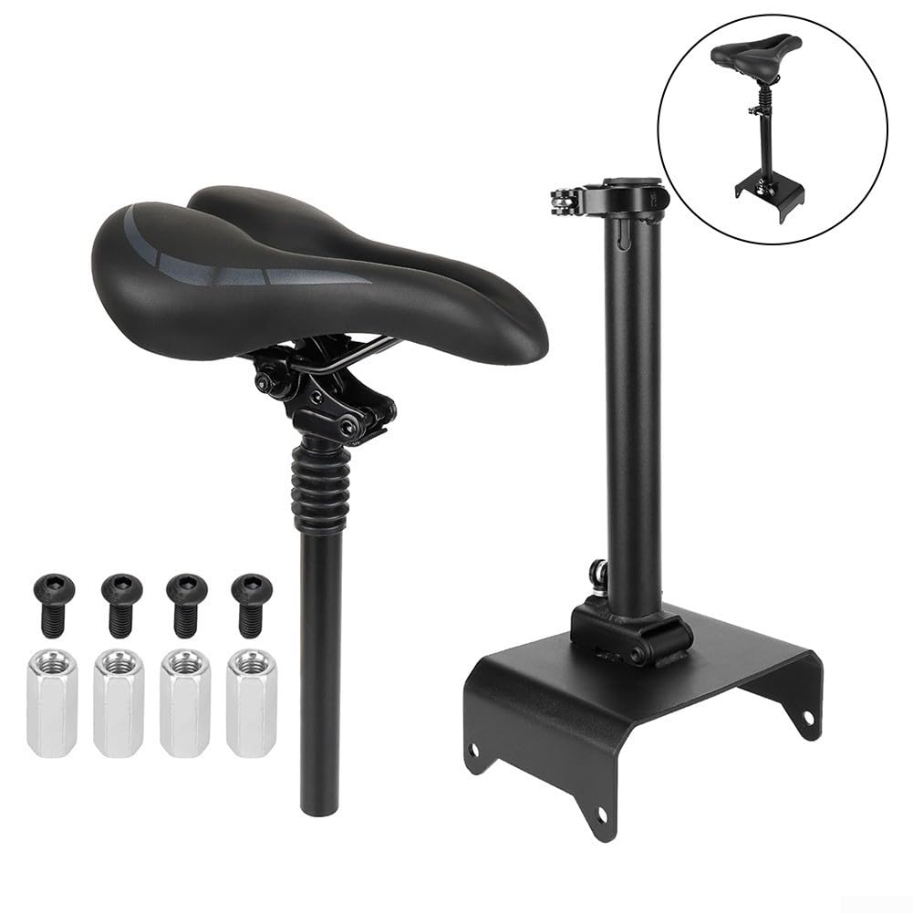 Selle de trottinette électrique avec cadre en acier, amortissant les chocs