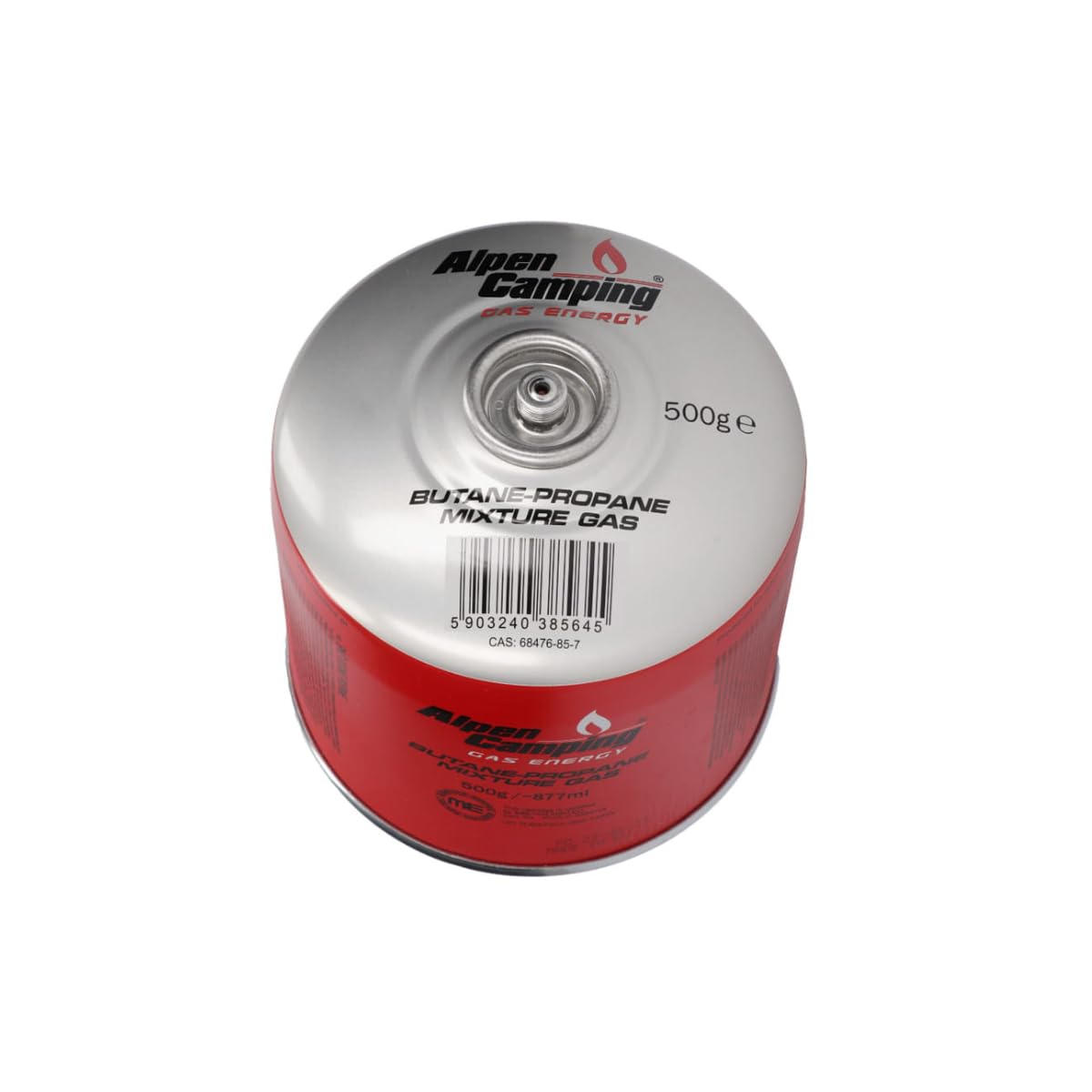 ALPENTECH - Pack de 6 Cartouches Gaz Camping 500g MIX Butane Propane 4 Saisons – Valve 7/16 Dévissable Sécurité EN417 Zéro Fuite – Réchaud Lampe Chauffage Randonnée