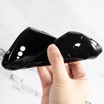 Compatible with Unihertz Titan Pocket Case, Flexible TPU Back Shockproof Silicone Case, Bumper Anti-Fingerprint Full Body Protective Cover for Unihertz Titan Pocket 3.10 inch Black