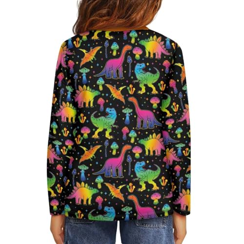 Image of Uourmeti Long Sleeve Tops for Boys Graphic T Shirts Teen Girls Active Pullover Tees