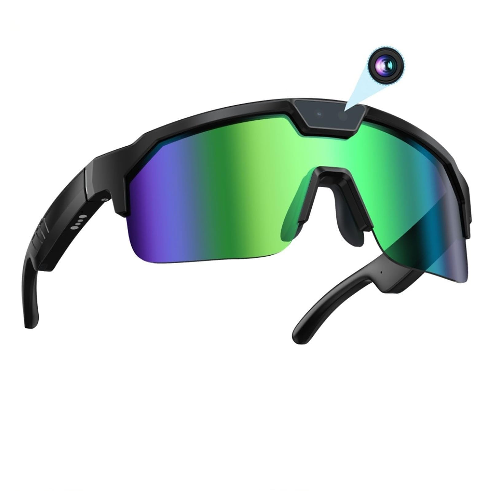 Mothdust Occhiali Da Sole Sport AI Telecamera 8MP HD EIS Stabilizzazione Bluetooth Traduzione Per Video Ciclismo