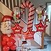 Imagen de GWHOLE 12 Globos Bastones Caramelos Navidad Globos Grande Candy Cane de Aluminio para Adornoar Árbol de Navidad