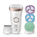 Braun Silk-Epil 9 SkinSpa 9-961v, 4-in-1 Epilators for Women, Wet and Dry Epilator, Ladies Electric...