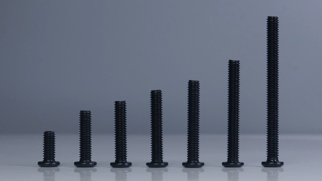 Image of 3 /16-24 x 3 /8 inch (30 Pack) Flat Head Hex Socket Cap Screws Bolts, Black Oxide 304 Stainless Steel 18-8, Hex Drive, Fully Machine Thread Furniture Bolts, with Hex Spanner