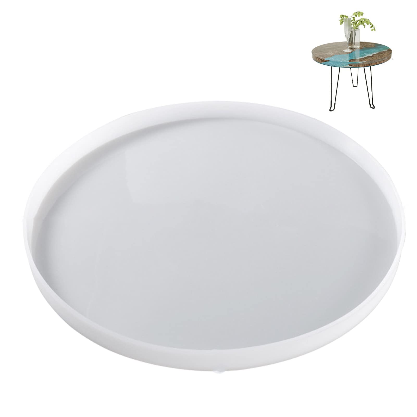 Molde de resina para mesa – Molde de bandeja de silicona con 3
