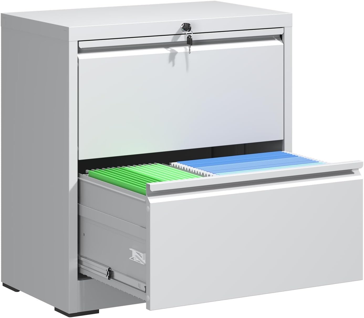Metal File Cabinet with Lock for Home Office,Heavy Duty Metal Storage Cabinet for A4/Letter/Legal Size Files