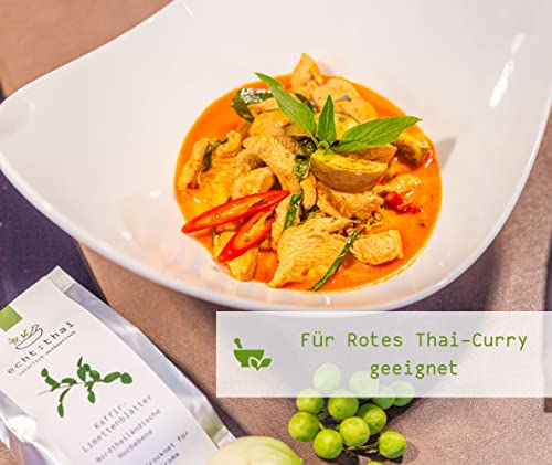 Foto von Thai Curry Duo - 8er Pack - 4 x 2 g Thai Basilikum + 4 x 2 g Kaffir Limettenblätter - Gefriergetrocknet