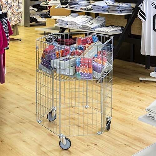 Gitterwagen Sammelbehälter 100 kg, LxBxH 700 x 700 x 900 mm, verzinkt