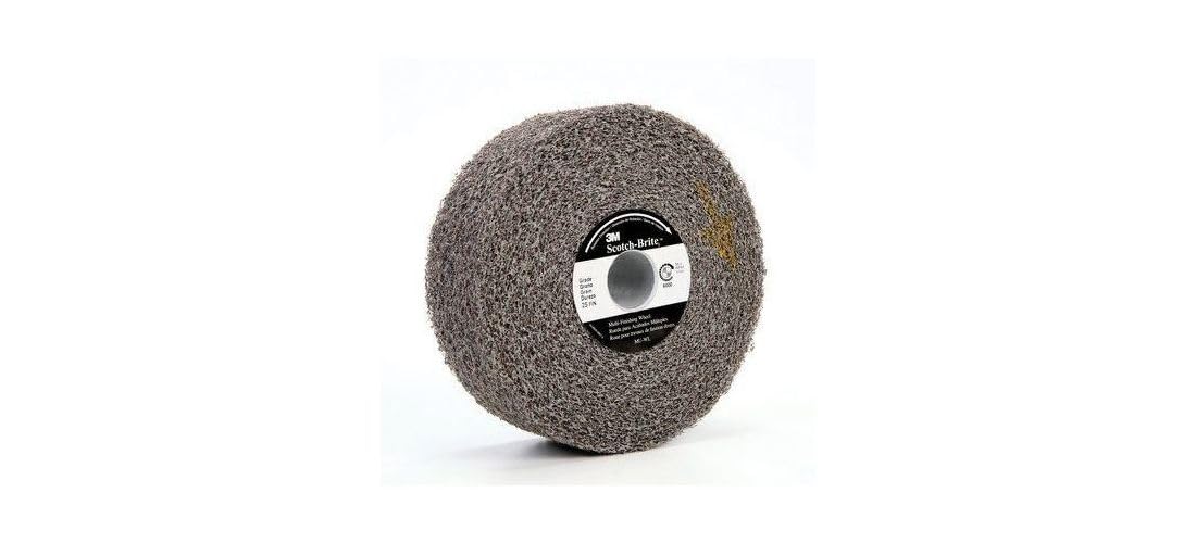 3M Scotch-brite Multi-finishing Wheel, Silicon Carbide, 6000 Rpm, 6" Diameter X 2" Width, 1" Arbor, Medium Grit (pack of 1)