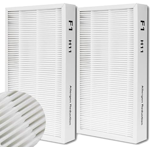 F1 Allergen Reduction Replacement, F1 H11 True Filter Replacement Compatible with 3M Filtrete C01 T02 Room Air Purifier for FAP-C01-F1, FAP-T02-F1, FAP-C01BA-G1, FAP-T02WA-G1, 2 Pack