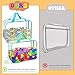 8 Packs XL Toy Storage Bags, Reusable Clear PVC Board Game Storage, Toy Storage Organizer Bags with Zipper for Building Blocks, Puzzle and Handmade Accessories, Clear Toiletry Bag (8 Color, X-Large)