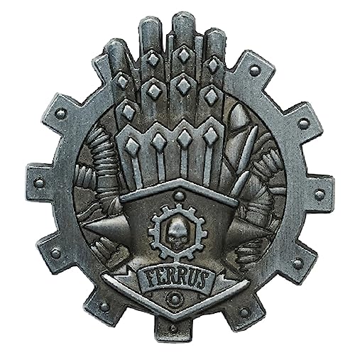 Starforged Warhammer Fantasy Battle WH40K Wrath of Khaine Herren-Rucksäcke Bekleidungszubehör 40K Brosche, Medium, Legierter Stahl, Kein Edelstein