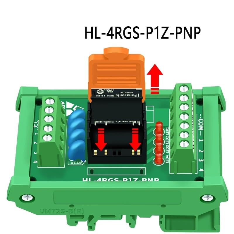 1 pz modulo relè a 4 canali scheda driver scheda amplificatore di uscita scheda modulo relè(5V,HL-4RGS-PIZ-PNP)