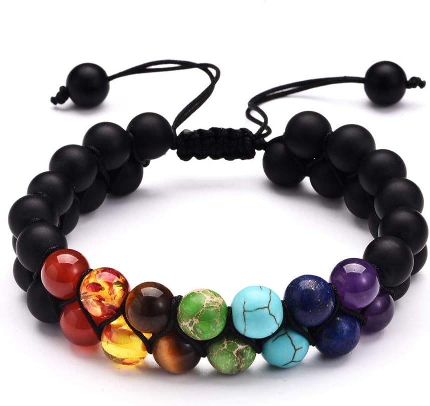 Bracelet de perles en pierre naturelle avec symbolique spirituelle idée cadeau originale