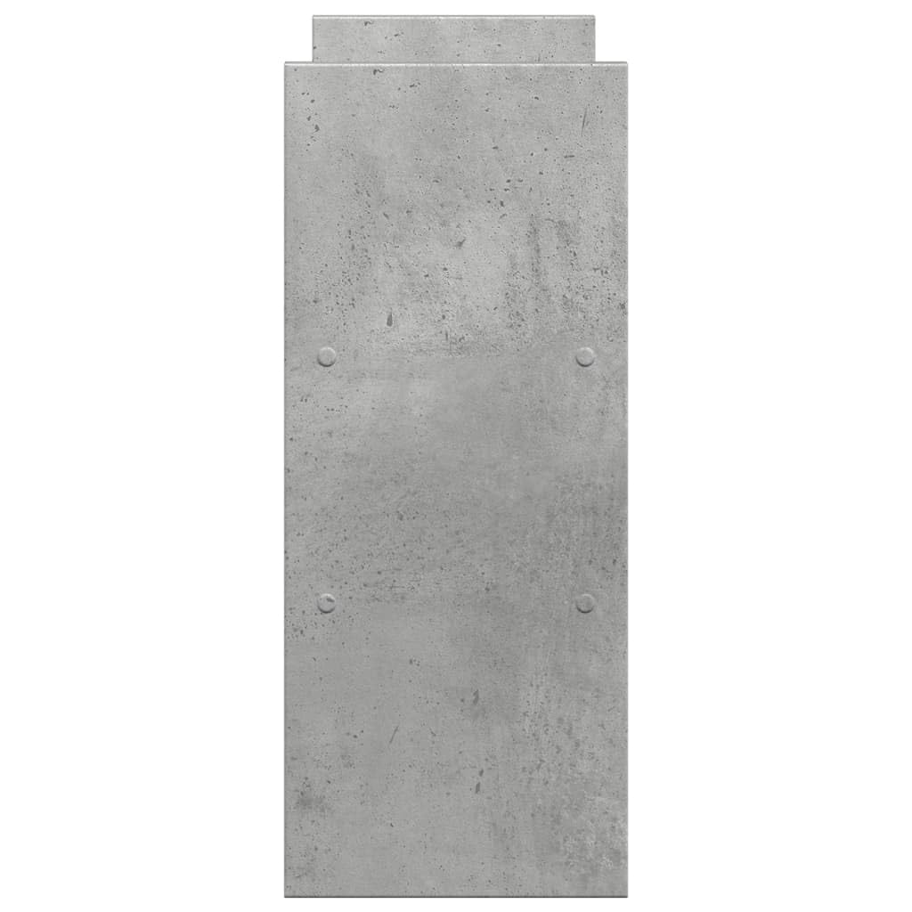 Organizer da scrivania regolabile in legno grigio cemento, 40 x 17 x 41 cm, per ufficio, computer portatile, supporto ergonomico, salvaspazio, stabile, versatile, utilizzabile in casa