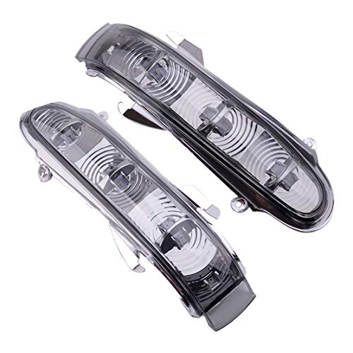 beler Pair Smoke 7 LED Side Mirror Turn Signal Light fit for Mercedes W220 S320 S430 1999-2002