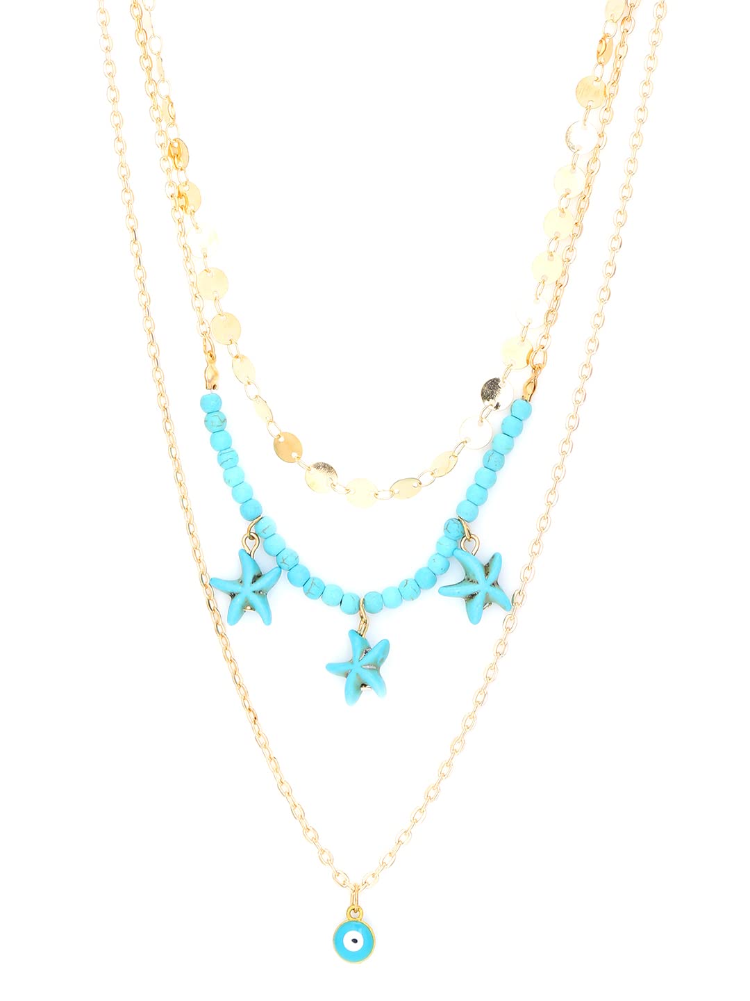 See full amazon price history chart for Yellow Chimes Necklace For Women Multilayered Gold Toned Blue Color Beads Studded Star Charm Hanging Bohemian Neckchain For Girls and Women Yellow Chimes Necklace For Women Multilayered Gold Toned Blue Color Beads Studded Star Charm Hanging Bohemian Neckchain For Girls and Women (B09NVZPW3G) Amazon Price History, Amazon Price Tracker