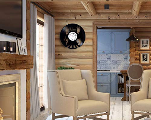 Kovides Horloge Murale rétro en Vinyle The Beatles Cadeau d’anniversaire pour Femme John Lennon Room Art The Beatles… - Les Beatles, Paul McCartney, John Lennon, RIngo Starr, George Harrison Kovides Horloge Murale rétro en Vinyle The Beatles Cadeau d'anniversaire pour Femme John Lennon Room Art The Beatles… – Image 4