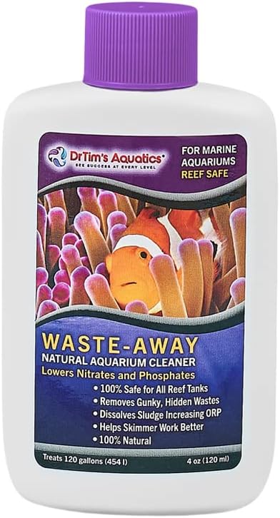 Natural Aquarium Cleaner for Saltwater Aquariums, 4 oz