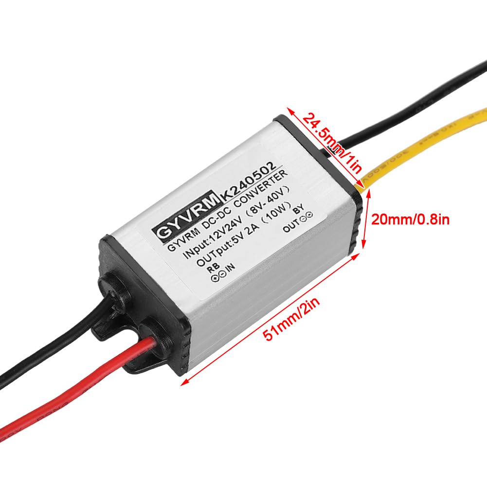 2X CONVERTITORI DC 12V a 5V 3A doppio 2 USB ad auto regolatore tensione