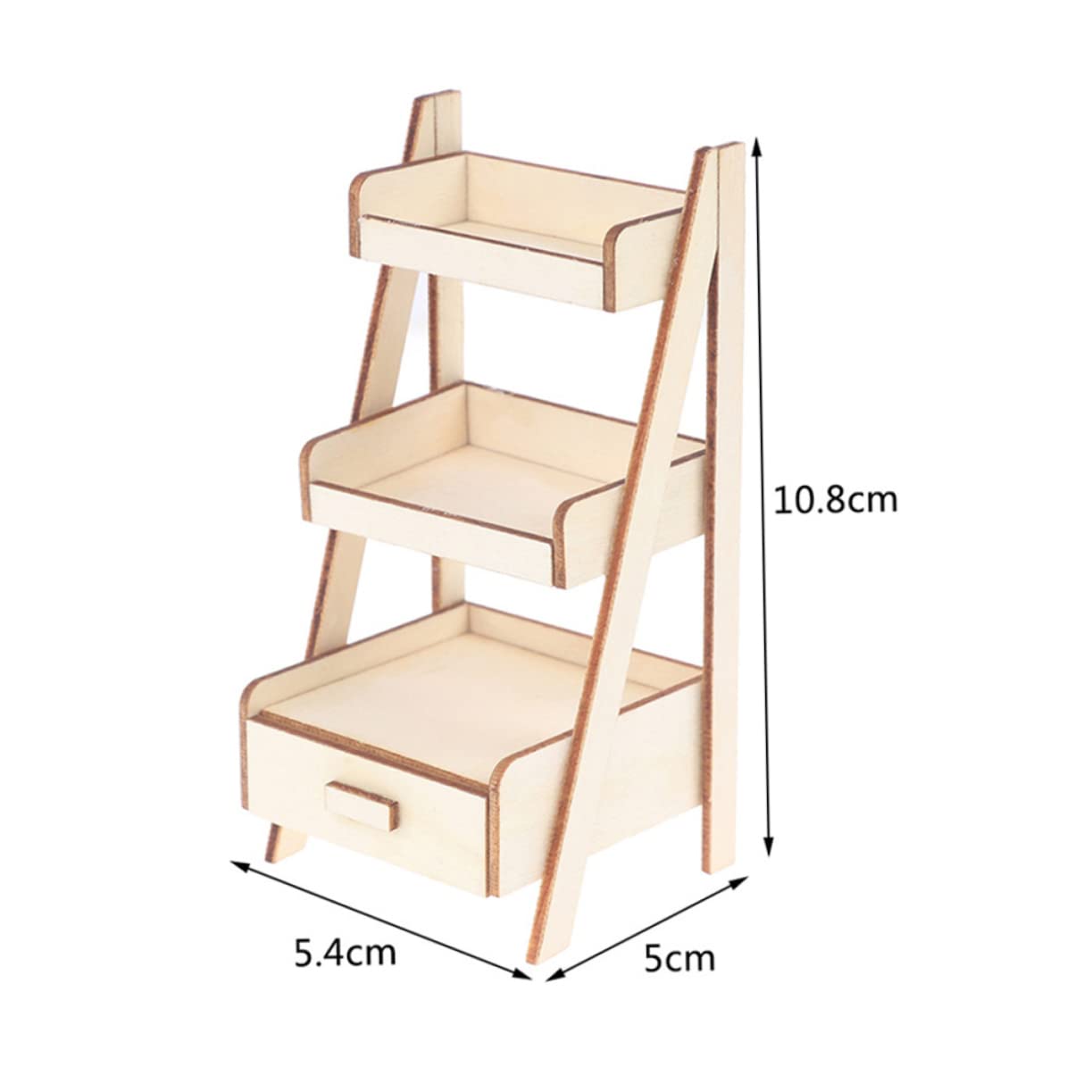 TOYANDONA Mini Flower Stand 1/12 Scale Wooden Dollhouse Furniture Accessory for Miniature Garden and Home Decoration - Image 2