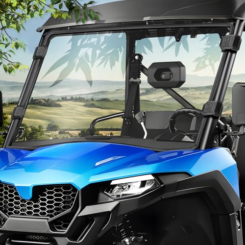Drieaco UFORCE 600 Windshield, UTV Front Full Windshield Fits for CFMOTO UFORCE 600 2021-2026 & UFORCE 800 XL 2025-2026 Accessories Parts, Clear PC Scratch Resistant UTV Windshield for CF MOTO UFORCE
