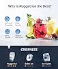 EASYERA Nugget Ice Maker Countertop,Chewable Pellet Ice, 33LBS/24H,Compact Self-Cleaning Ice Machine with Ice Bags,Pebble Ice Maker for Home, Kitchen, RV, Camping #1