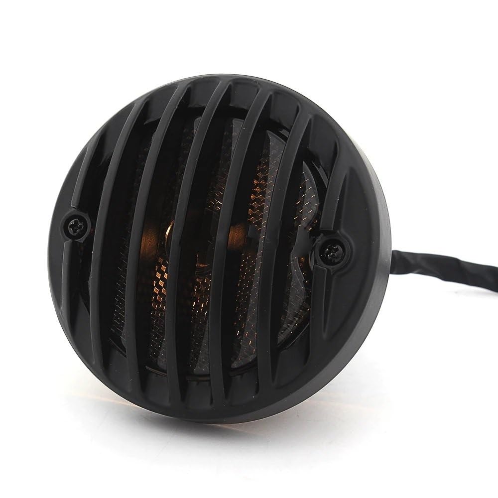 Clignotants Feux Feux arrière ronds noirs pour Moto pour Ha&rley Bobber Chopper, éclairage de frein arrière, indicateur de lampe, accessoires