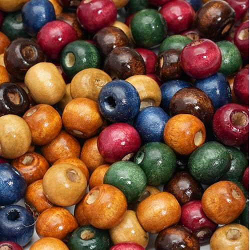 Puoi utilizzare queste perline di legno per bracciali in legno, per creare collane, orecchini e altri articoli fai da te. È ideale anche per portachiavi artigianali, decorazioni per la casa o per feste