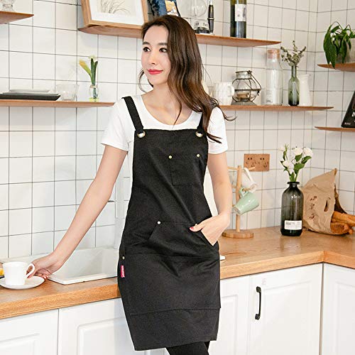 SEIFINI Professional Chef Waterproof Cooking Apron for Kitchen, Fireproof BBQ Grill for Women