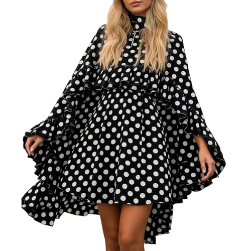 Robe à bretelles spaghetti et cape à pois pour vos mariages et soirées d'été