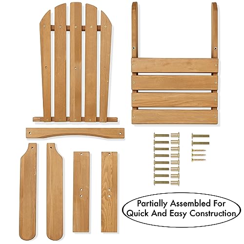 Casafield ACH-K2421-NAT_2 Children'S Adirondack Chairs thumb #6
