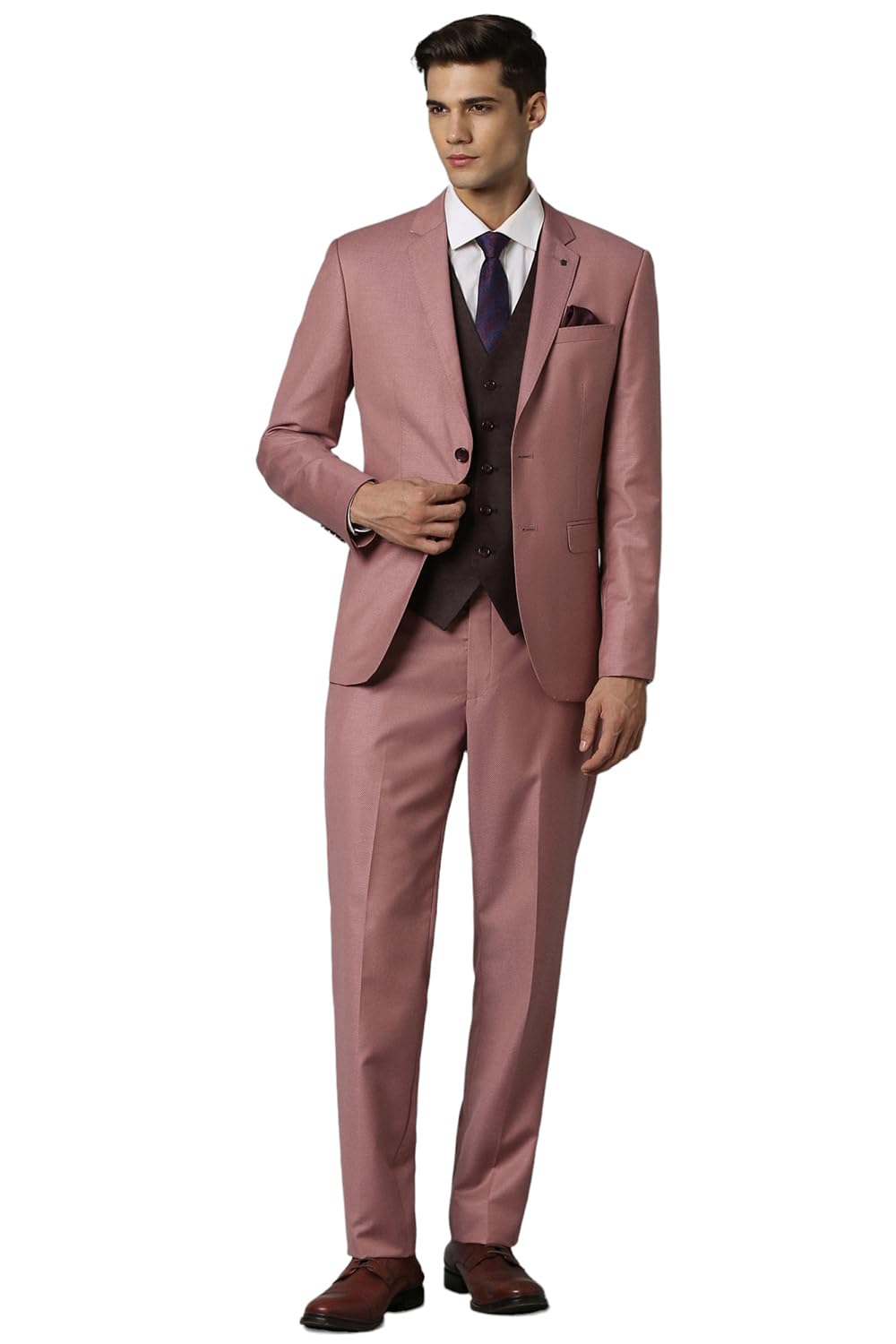 louis philippe Men's Polyester Blend Three Piece Suit-Dress Set-picture-41
