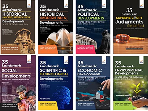 Image of 280 Landmark Historical, Political, Social, Economic, Environmental & Scientific Developments for UPSC & State PSC Civil Services Prelim & Main Exams