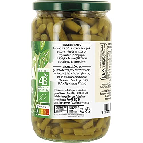 JARDIN BIO - Haricots Verts Tres Fins Bio 660G - le Lot De 4