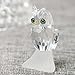 H&D HYALINE & DORA H&D Clear Crystal Owl Figurine Collection Paperweight Table Centerpiece Ornament