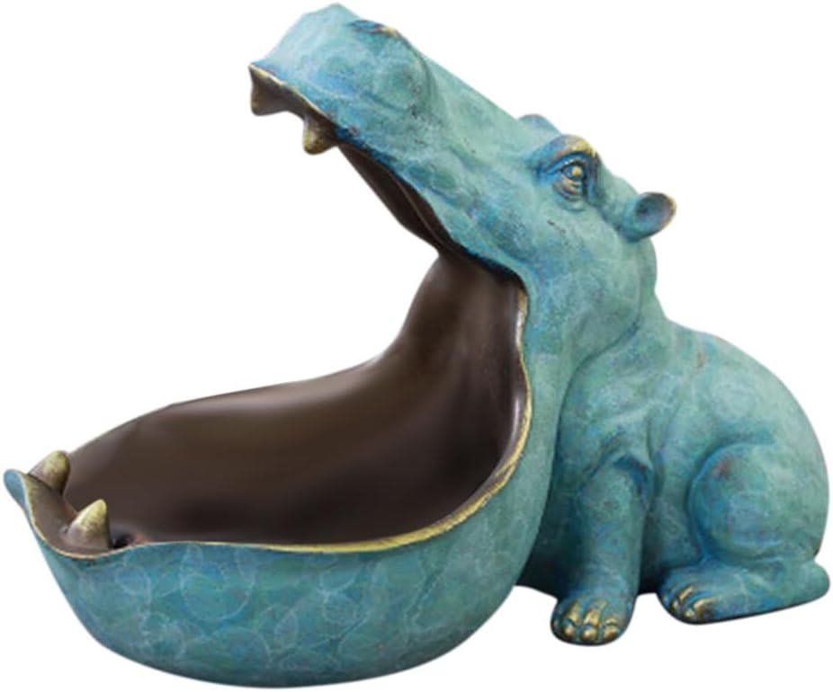 Hippo Key Bowl for Entryway Table, Decorative Bowl Key Tray