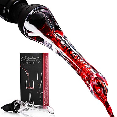 CORKAS Wine Aerator, 2020 Premium Wine Pourer Decanter Spout for Aerating Wine Instantly