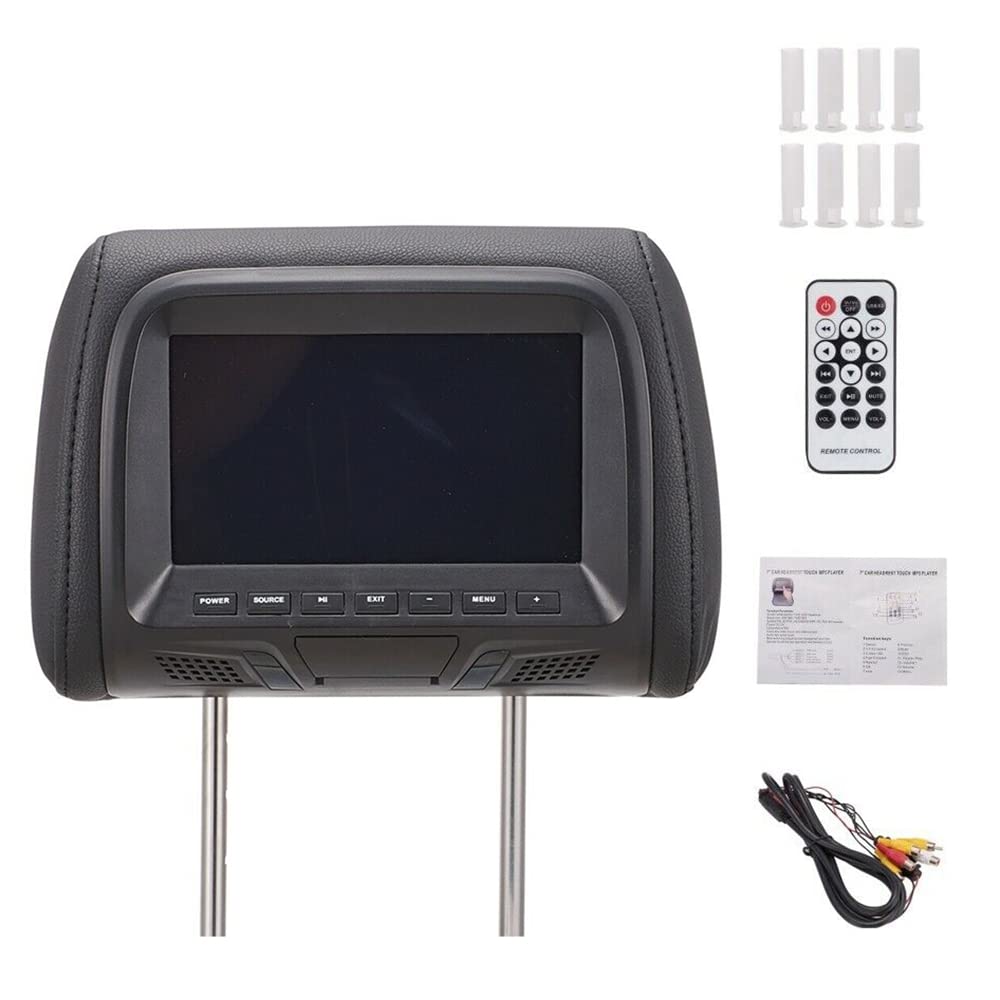 7Inch Touch Screen Car Poggiatesta Monitor Lettore MP5 Cuscino Monitor Supporto Video Sync/Link Specchio