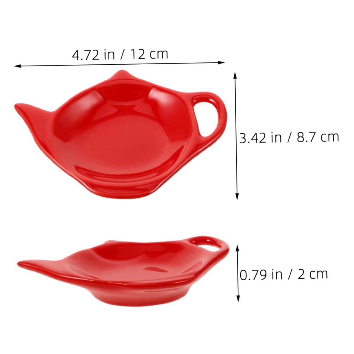MAGICLULU Ceramic Teapot-Shaped Tea Bag Holder Elegant Spoon Rest for Tea Parties Kitchen Accessories for Snacks and Afternoon Gatherings