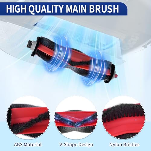 Image of 34 Pack Q7 M5+ Replacement Accessories Compatible with Roborock Q7 M5 / Q7 L5 / Q7 L5+ Robot Vacuum, 2 Mainbrushes, 6 Scent Tablets, 6 HEPA Filters, 6 Dust Bags, 6 Mop Pads, 6 Side Brushes