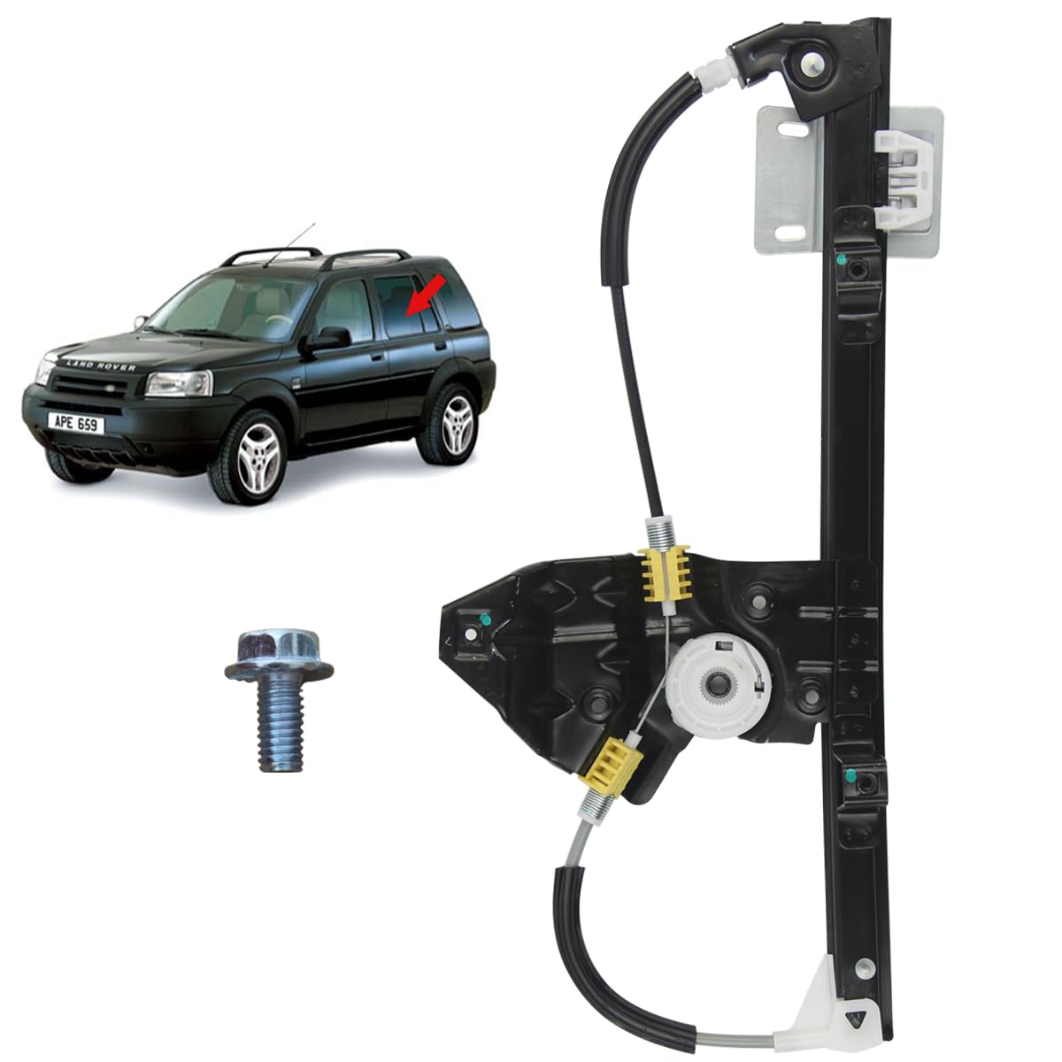 STARKIT PERFORMANCE Alzacristallo compatibile per Freelander (1998-2006) ALZAVETRO POSTERIORE SINISTRO (posteriore guida) CVH101212
