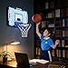 Xanorrg Compacts Indoor Basketball Hoops Remote LED Light Electronic Scoreboard for Bedroom Wall Mount Space Saving Indoor Basketball Hoops