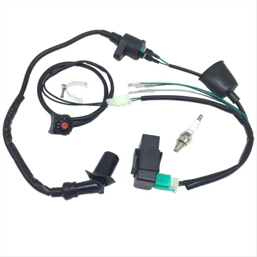 Motor kabelbaum Für 50cc-160cc Motoren Kabelbaum Kabelbaum Kill Switch Zündspule CDI Kick Start Pit Dirt Bike Diesel Motorkabelbaum