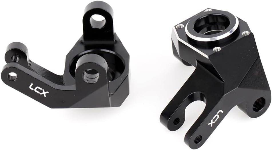 LCX Racing 1/6 RC Crawler Car CNC Machined Aluminum AR90 Front Axle Steering Knuckles L/R for Axial SCX6 AXI05000, Upgrades Parts Accessories