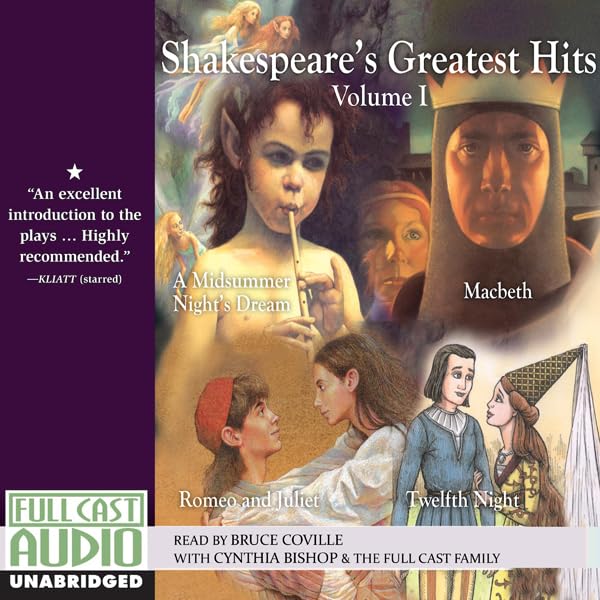 Cover art for Shakespeare's Greatest Hits Retold by Bruce Coville , Volume I