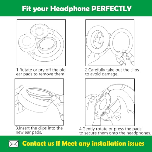 Almohadillas de Velour de Repuesto para Auriculares Sennheiser RS130 HDR130 RS140 HDR140 miniatura 3