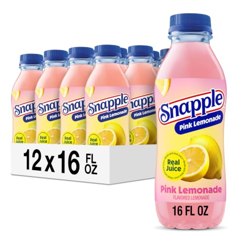 Image of Snapple Pink Lemonade, 16 fl oz recycled plastic bottle, Pack of 12