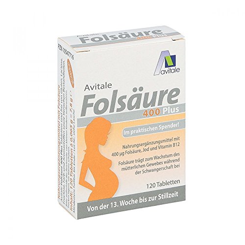 Folsäure 400 Plus B12+Jod Tabletten