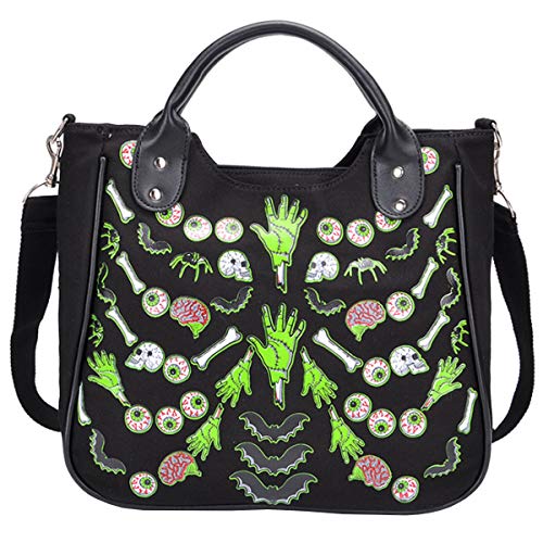 Bolso de mano punk con remaches para mujer miniatura 1